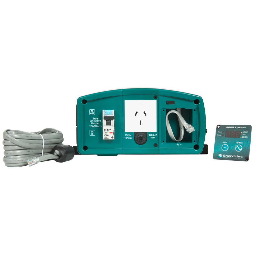 Enerdrive ePOWER 12V 2000W Inverter w/RCD & ATS