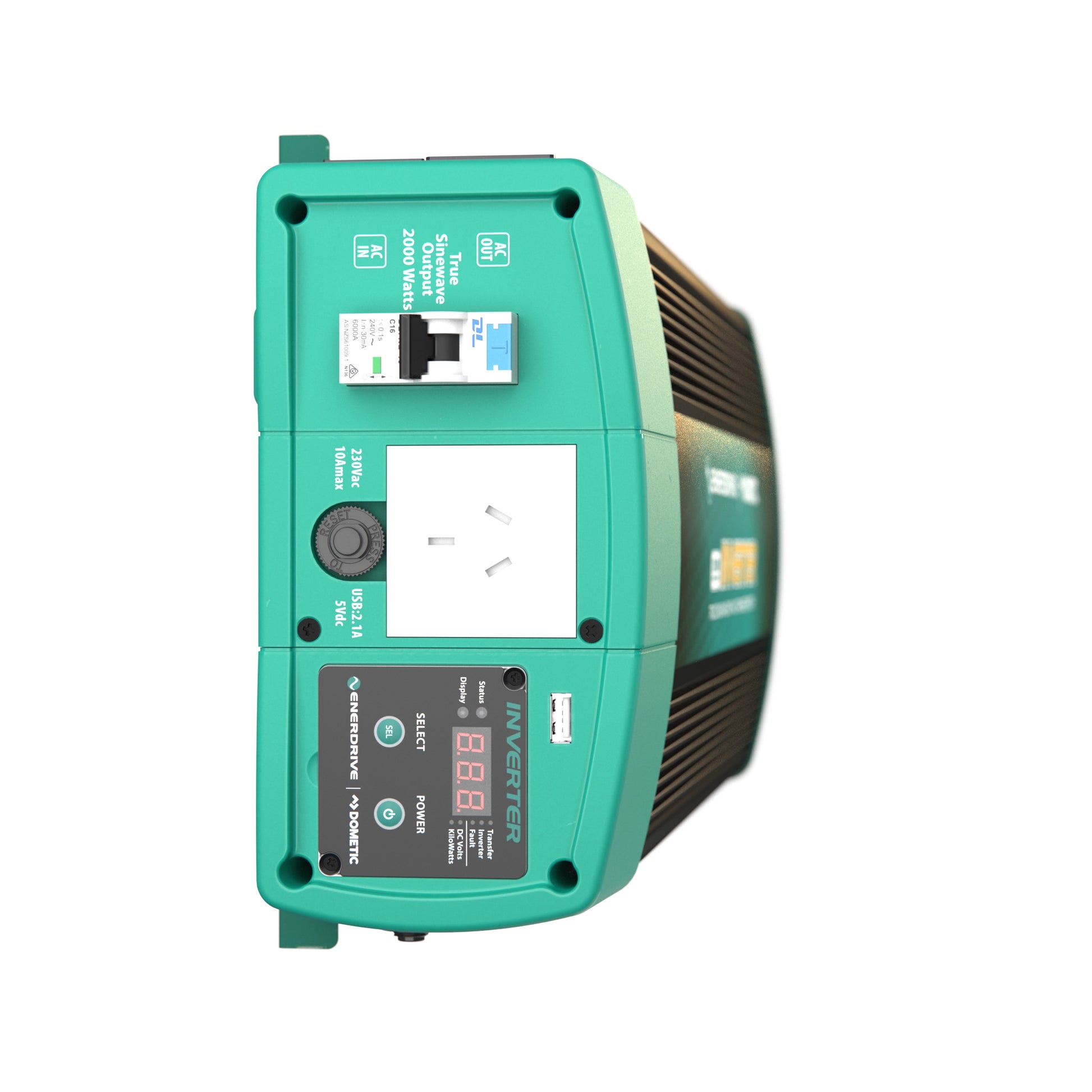 Enerdrive ePOWER 12V 2600W Inverter w/RCD & ATS