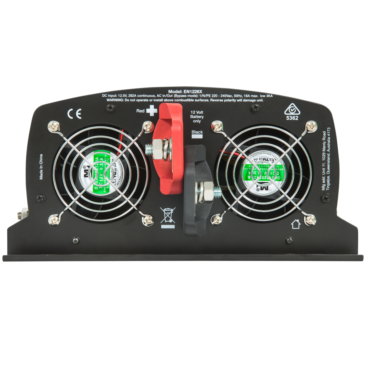 Enerdrive ePOWER 12V 2600W Inverter w/RCD & ATS