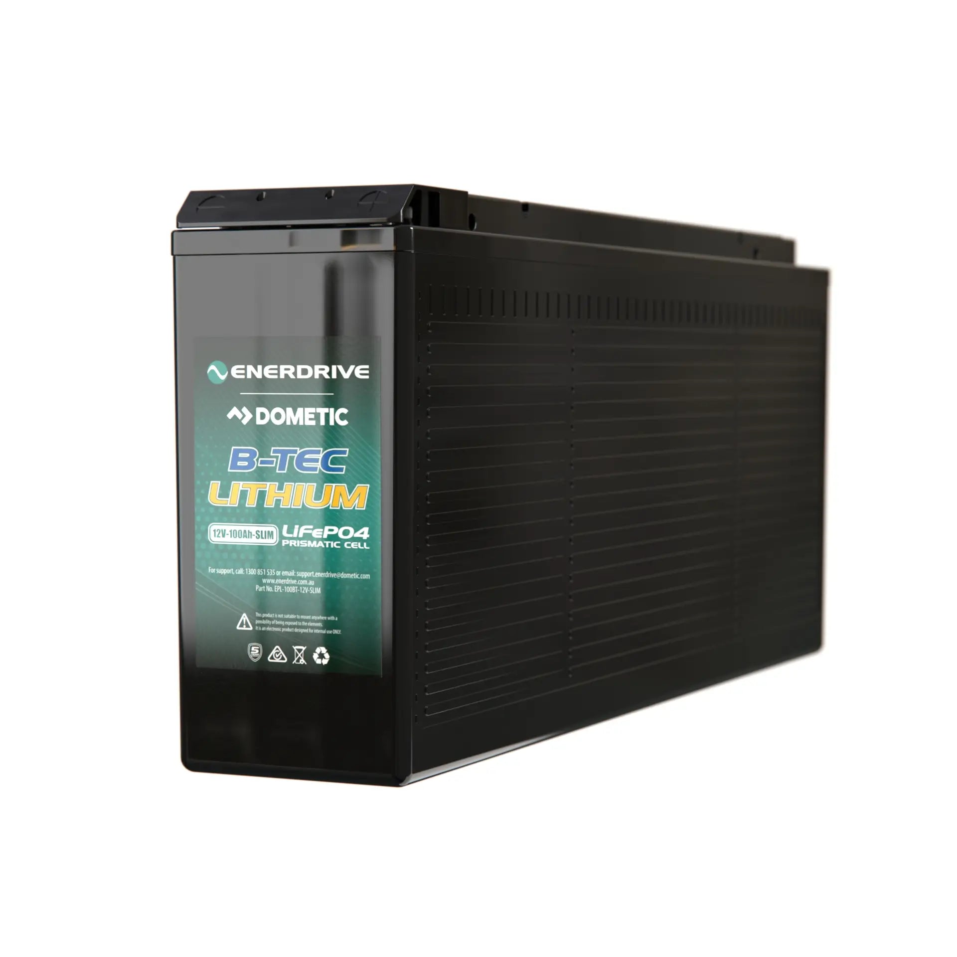 Enerdrive B-TEC 12V 100ah / Lithium Battery Slim