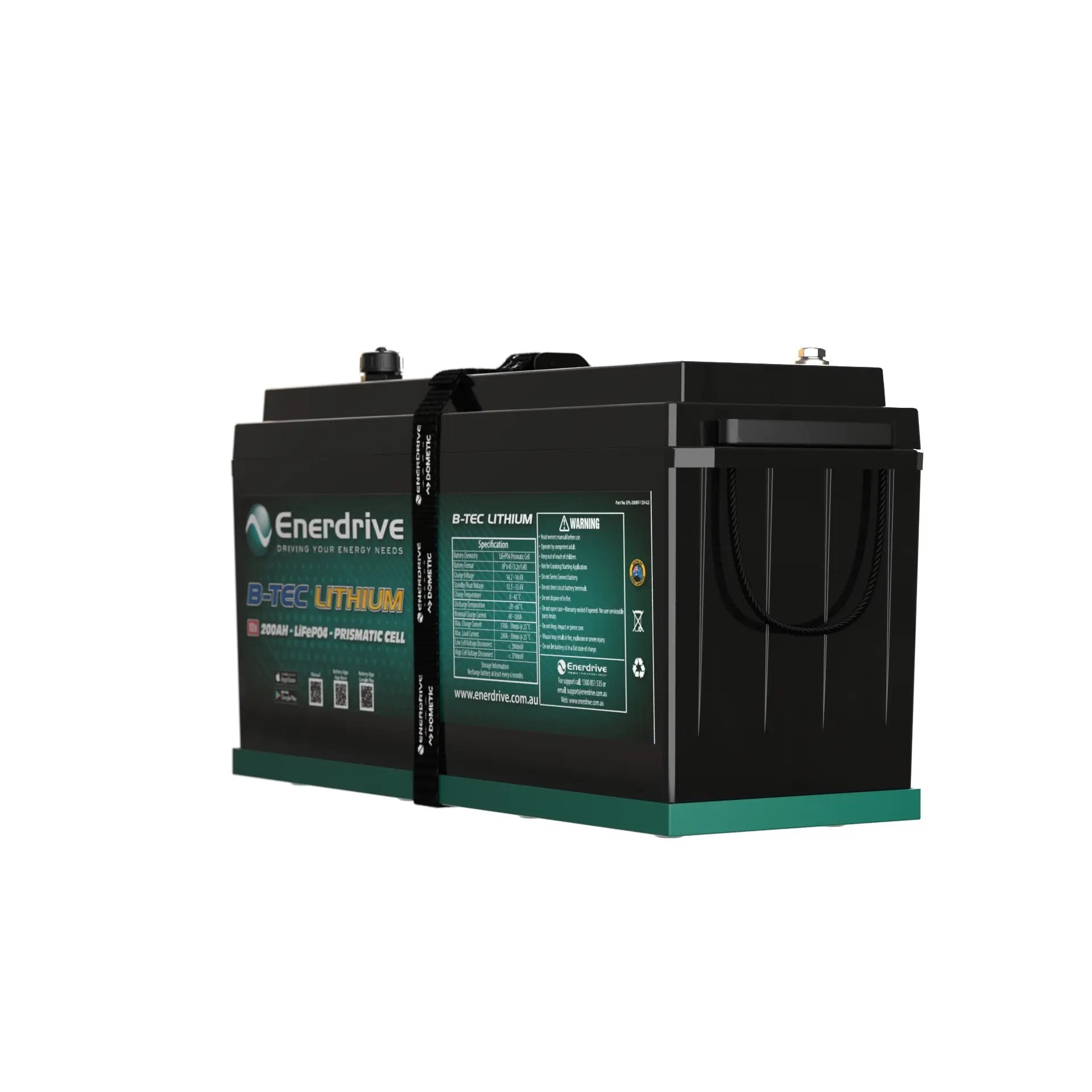 Enerdrive B-TEC 12V 200ah G2 Lithium Battery