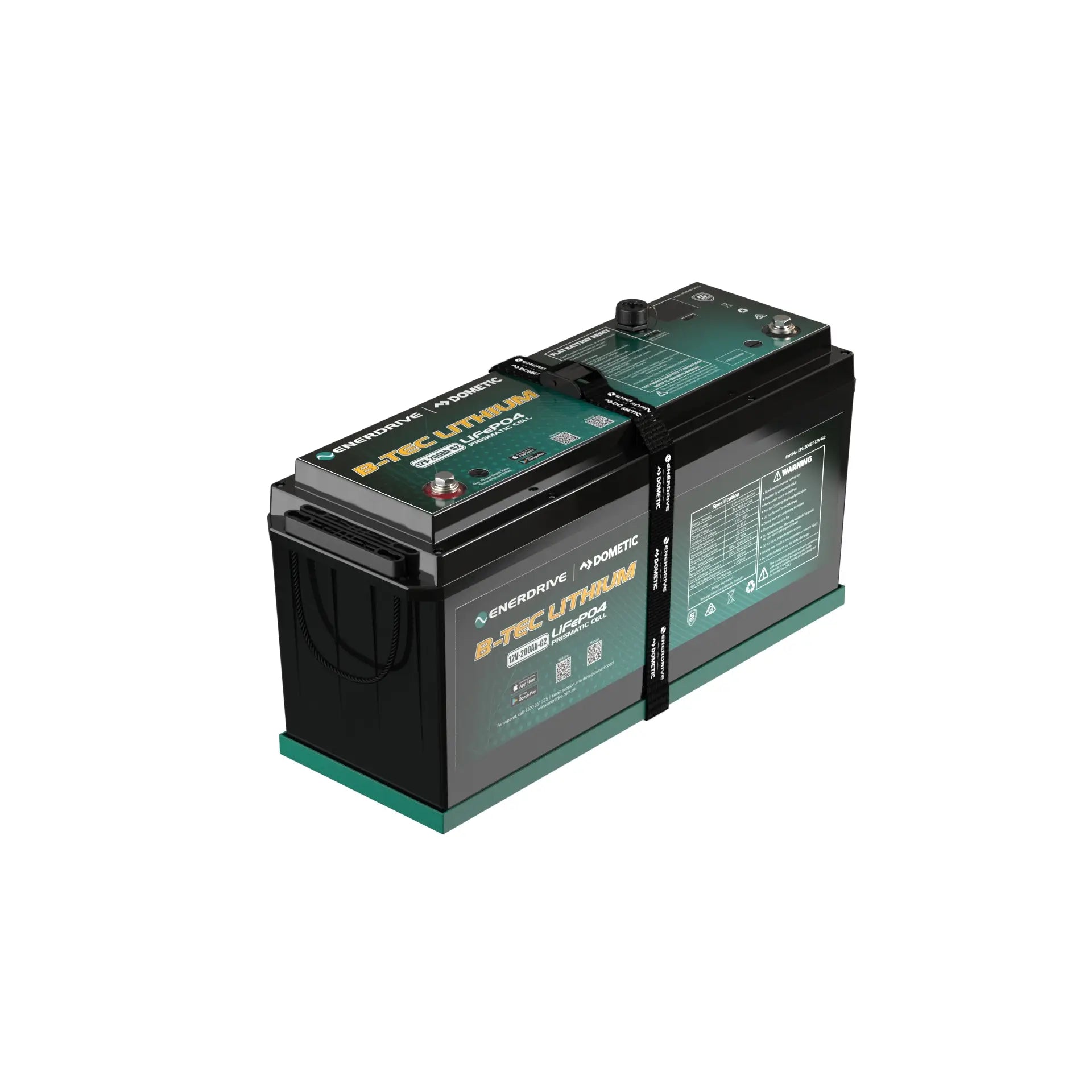 Enerdrive B-TEC 12V 200ah G2 Lithium Battery