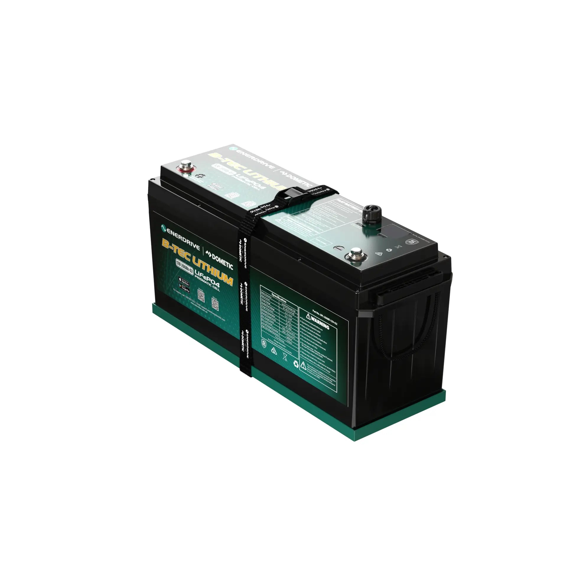 Enerdrive B-TEC 12V 200ah G2 Lithium Battery
