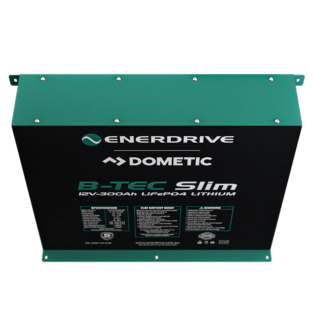 Enerdrive B-TEC 12V 300ah / Lithium Battery Slim Metal Case