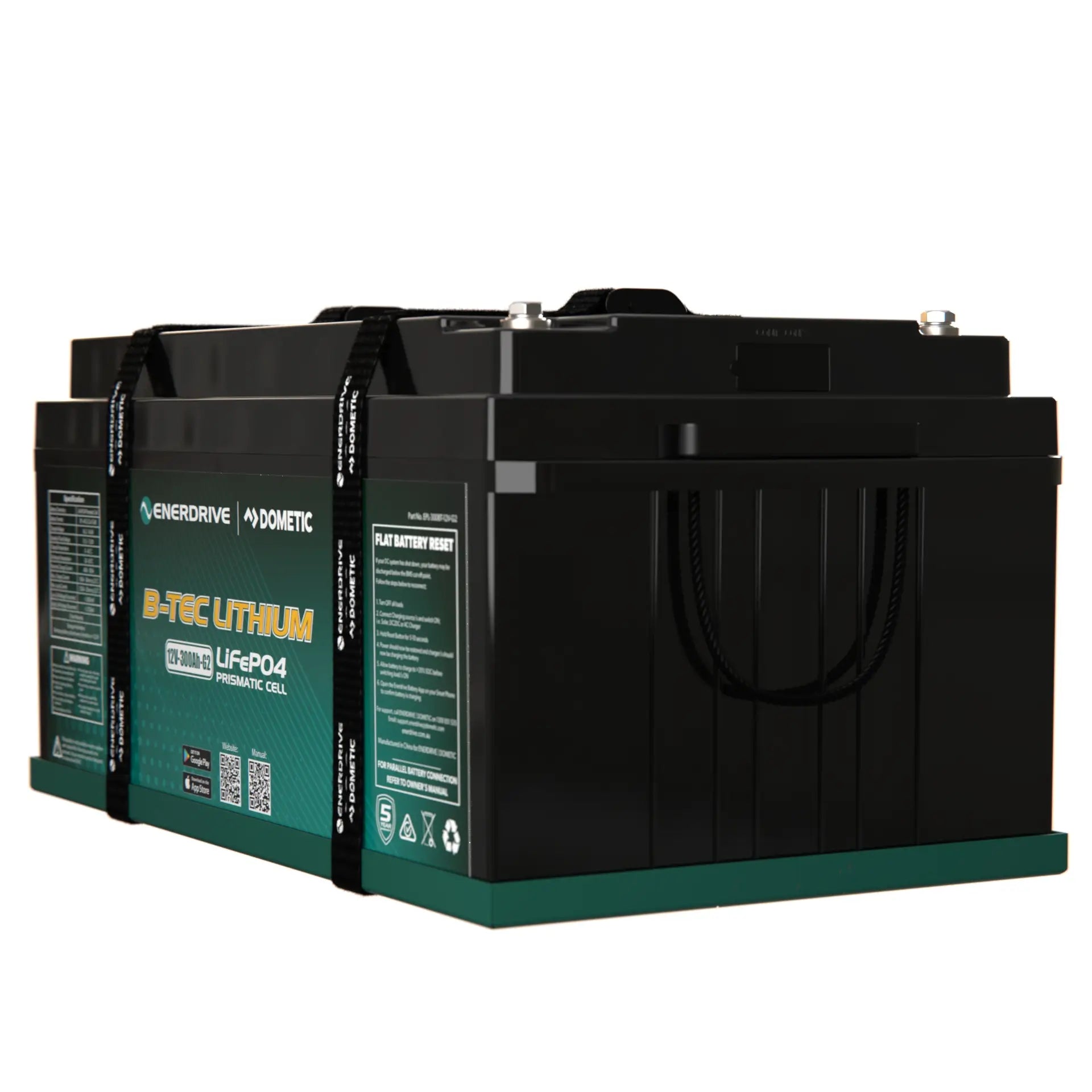 Enerdrive B-TEC 12V 300ah G2 Lithium Battery